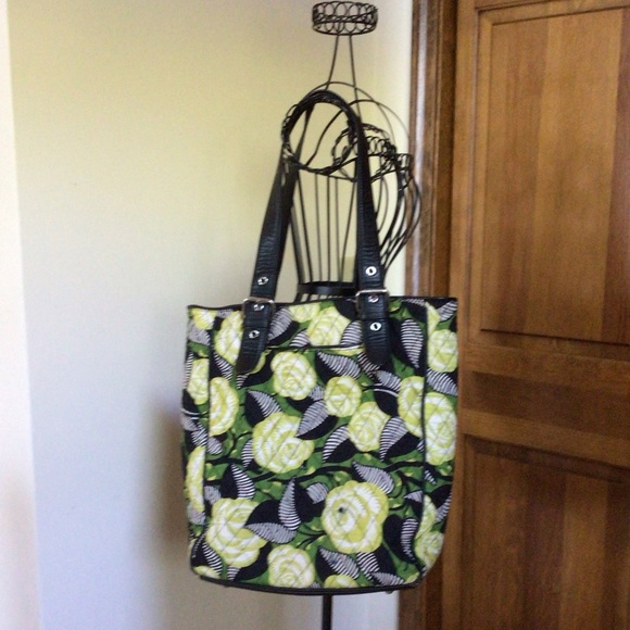 Vera Bradley Handbags - Buckle Tote La Neon Rose Black $98